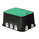 Rc Junter Jumbo-Eco Ventilbox für Bewässerungsanlagen, Deckelfarbe: Grün