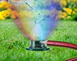 Regenbogen-Sprinkler "Watermagic" mit 6-fach Farbwechsler Rasensprenger Ø 10/H. 27 cm