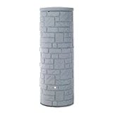 Regentonne Regenspeicher Arcado 360 Liter in der Farbe granit aus UV- und witterungsbeständigem Material. Regenfass bzw. Regenwassertank mit kindersicherem Deckel ...