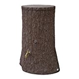 Regentonne Regenspeicher Little Tree 250 Liter Farbe dunkelbraun aus UV- und witterungsbeständigem Material. Regenfass bzw. Wassertank mit kindersicherem Deckel und ...