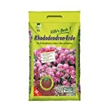 Rhododendron-Erde 10 Liter – Pflanzerde, Blumenerde für Moorbeetpflanzen – Gärtner-Qualität – Erde für Rhododendron, Azalee, Erika, Kamelie – Kölle’s Beste