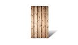 Robuste Holz Sichtschutz Zaunelemente in den Maßen 100 x 180 cm mit starken Lamellen aus Kiefer/Fichte Holz, druckimprägniert "Frankfurt"