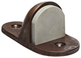 Rockwood 445H.10B Bronze Heavy Duty Door Stop, #12 X 1-1/2 FH SMS Fastener with Plastic Anchor and 2-24 x 1 ...