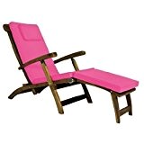 Rosa Wasserabweisend Liegestuhl, Polster für Gartenmöbel Sun Lounger