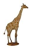 Rost - Giraffe - Höhe: 100cm - Auf Platte & Fester Stand - Hochwertige Gartendekoration