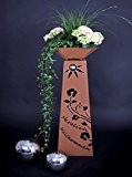 Rost Säule + Schale RS102+S11 Säulen konisch Herzlich Willkommen "kostenloser Versand" Gartensäulen Säulen Deko Blumen