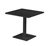 Round Tisch 80 x 80 cm - schwarz