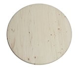 Runde Holz Tischplatte 100 cm x 28 mm aus Deutschem Fichtenholz, 4 Sterne Kwalität