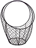 Rustikaler hoher Drahtkorb - groß - für Dekorationen, Blumen oder als Hanging-Basket - Höhe 43 cm