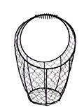 Rustikaler hoher Drahtkorb - klein - für Dekorationen, Blumen oder als Hanging-Basket - Höhe 34 cm