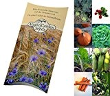 Saatgut Set: "Bio Gemüse" 8 bewährte Samen-Sorten für den Biogarten in schöner Geschenk-Verpackung