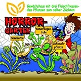 SAFLAX - Anzuchtset - Horror Garten - Groß - Für Kinder - Mit 3 Samensorten, Gewächshaus, Anzuchtsubstrat, 3 Kunststofftöpfen mit ...