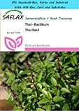 SAFLAX - Geschenk Set - Kräuter - Thai - Basilikum - 200 Samen - Ocimum basilicum