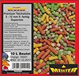 SAHAWA® 44210 Premium Teichsticks Super-Mix 10 Liter, 5 - farbig, Goldfischfutter , Koifutter, Teichfutter