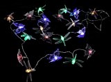 Samgu Solar Lichterkette 20 LED Libellen und Schmetterlinge Multicolor LED-Beleuchtung Garten
