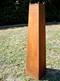 Säule Edelrost aus Metall !!!! 120cm !!!! Deko Gartendeko Rost Vase Garten Skulptur Pflanzsäule Gartensäule Rostsäule Pflanzkübel