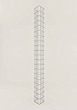 Säule Steinkorb-Gabione eckig, Maschenweite 5 x 10 cm, Höhe 200 cm, Spiralverschluss, galvanisch verzinkt (17 x 17 cm)