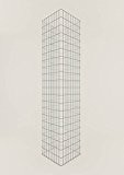 Säule Steinkorb-Gabione eckig, Maschenweite 5 x 10 cm, Höhe 200 cm, Spiralverschluss, galvanisch verzinkt (42 x 42 cm)
