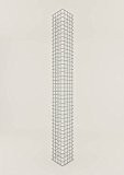 Säule Steinkorb-Gabione eckig, Maschenweite 5 x 5 cm, Höhe 160 cm, Spiralverschluss, galvanisch verzinkt (22 x 22 cm)