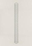 Säule Steinkorb-Gabione eckig, Maschenweite 5 x 5 cm, Höhe 80 cm, Spiralverschluss, galvanisch verzinkt (17 x 17 cm)