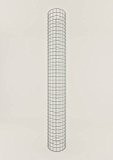 Säule Steinkorb-Gabione rund, Maschenweite 5 x 5 cm, Höhe 80 cm, Spiralverschluss, galvanisch verzinkt (27 cm Durchmesser)