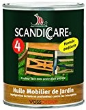 ScandicCare® Gartenmöbel-Öl 1L teakfarben mit UV-Schutz