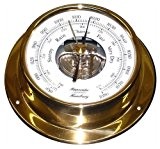 Schiffs Barometer 110 mm Messing leicht