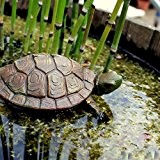 Schildkröte schwimmend Miniteich Gartenfigur Teichfigur