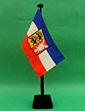 Schleswig Holstein mit Wappen 15x25 cm Tischflagge in Profiqualität, nur Tischflagge