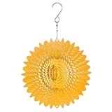 Schöne Metall Wind Spinner Sun Catcher zum Aufhängen Garten Ornament gold Spiegel 15,2 cm
