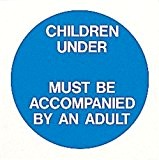 Schwimmbad ACHTUNG/Safety Sign Reminder Foamex Kinder unter spezielle Alter