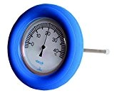 Schwimmbadthermometer - Thermometer mit blauem Schwimmring und gut ablesbarer Skala für Schwimmbad, Pool und Whirlpool von mediPOOL