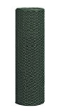 Sechseck-Geflecht (13 x 13 x 1mm) verzinkt / grün Höhe 1000mm Länge 25m