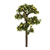 SecretRain Gelber Birnen Baum aus Harz DIY Gartendeko Puppenhaus-Ausschmückung Mini-Welt Miniatur Mini-Szene