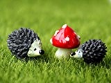 SecretRain Lgel & Pilz aus Harz Gartendeko Puppenhaus Ausschmückung Miniatur DIY Fee-Verzierung