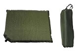 selbstaufblasendes Sitzkissen Thermokissen Kissen oliv-grün 42x31x3cm
