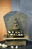 Seliger 20022 Schieferbrunnen Sala inklusive Buddha und Beleuchtung