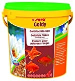 sera 00890 goldy 10 Liter das Flockenfutter für kleinere Goldfische und andere Kaltwasserfische