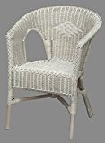 Sessel Stuhl NEU in der Farbe toast weiß Rattansessel