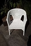 Sessel Stuhl NEU in der Farbe weiß Rattansessel