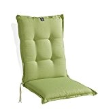 Sesselauflage Sitzpolster Gartenstuhlauflage LIME 5 | B 48 cm x L 110 cm | Apfelgrün | Baumwolle | Polyester