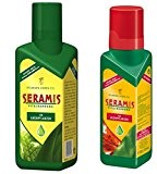 Set aus Seramis® flüssige Vitalnahrung für Blühpflanzen und Grünpflanzen, je 500 ml