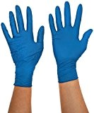 SHIELD hea00082 Polypropylen Handschuhe, Latex, mittel, blau (100 Stück)