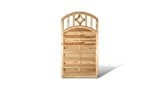 Sichtschutz Holz Holzzaunelemente mit Bogen + Rankgitter im Maß 100 x 180 auf 160 cm (Breite x Höhe) aus Kiefer ...