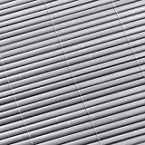 Sichtschutzmatte - Sichtschutz Grau aus langlebigen und witterungsbeständigen PVC - Material in 6 verschiedenen Größen (90 x 500 cm )