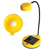 Sidiou Group Solar Power Flexible Desktop-Leselampe Licht USB aufladbare Lampen Energienbank Lampen Geschenke oder Hauptbeleuchtung kreative Lampe (Orange)
