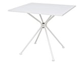 Siena Garden 800702 Tisch Belo, Stahlgestell matt weiß, 80 x 80 x 72 cm