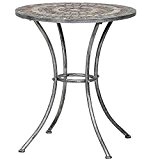 Siena Garden Felina Tisch rund, Eisen mit Mosaikoptik, Durchmesser 60 cm, mehrfarbig