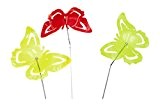Siena Garden Sonnenfänger Set Schmetterling, 3-teilig, Acrylglas, 17,8 x 17,8 x 95 cm, mehrfarbig