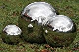 Silberkugel Galaxy, Dekokugel, Gartenkugel, Gartenfigur, Ø 27 cm, 1 Stück